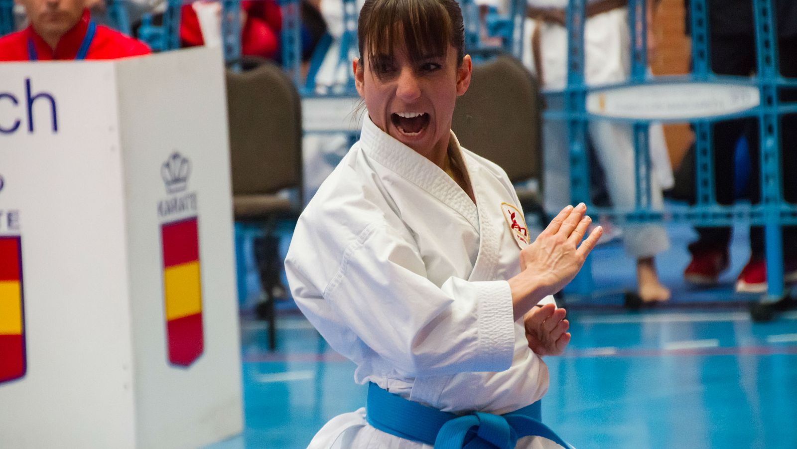 La karateka española Sandra Sánchez.
