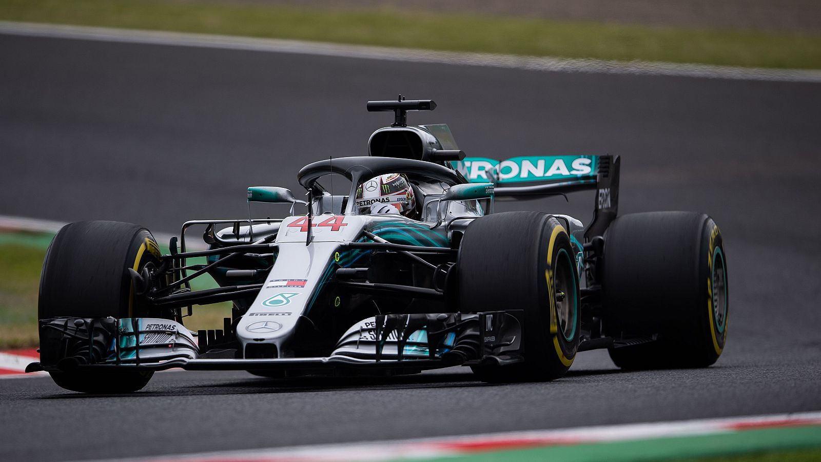 Lewis Hamilton, en los entrenamientos libres del GP de Japón.