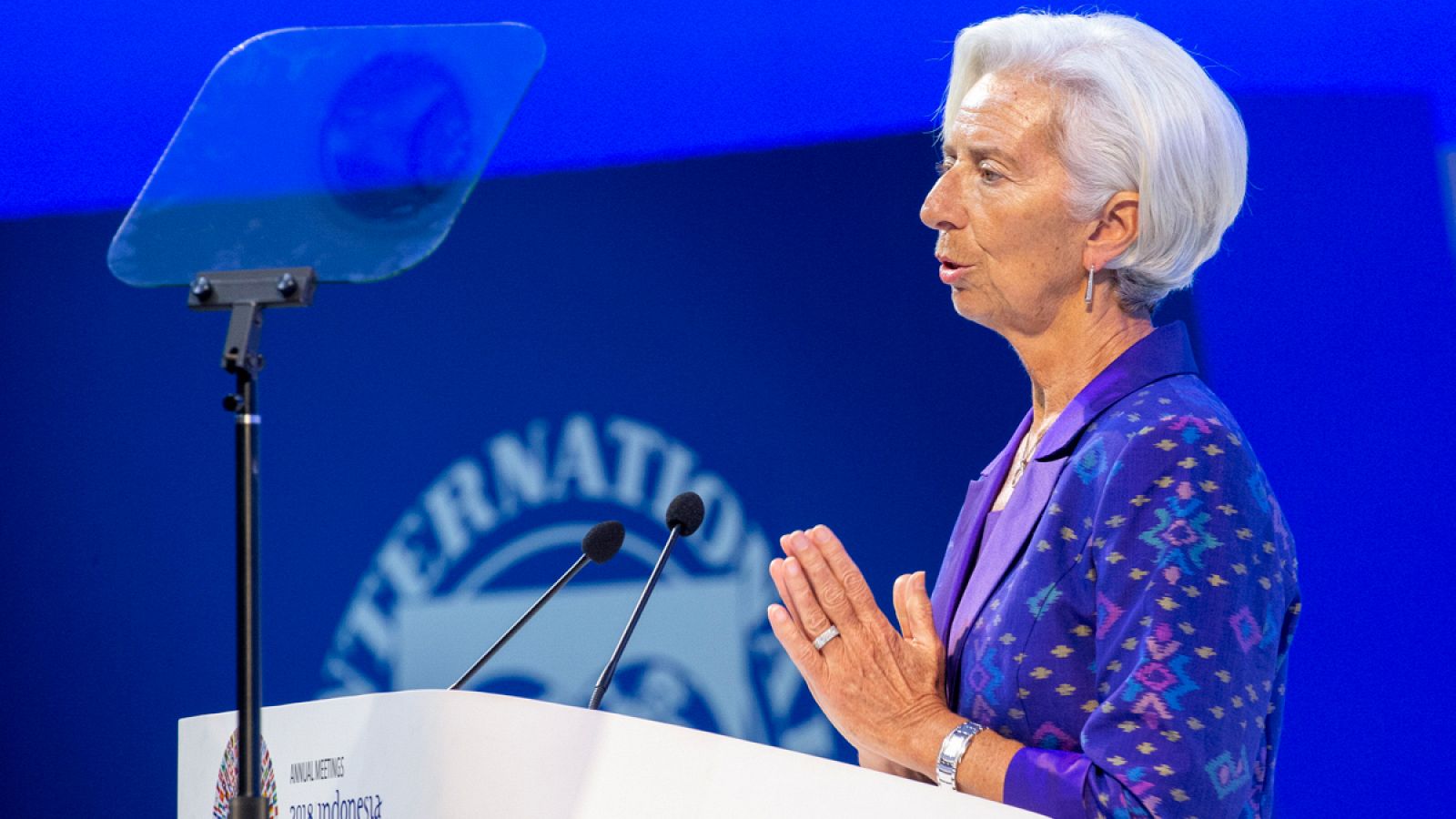 La directora gerente del Fondo Monetario Internacional (FMI), Christine Lagarde