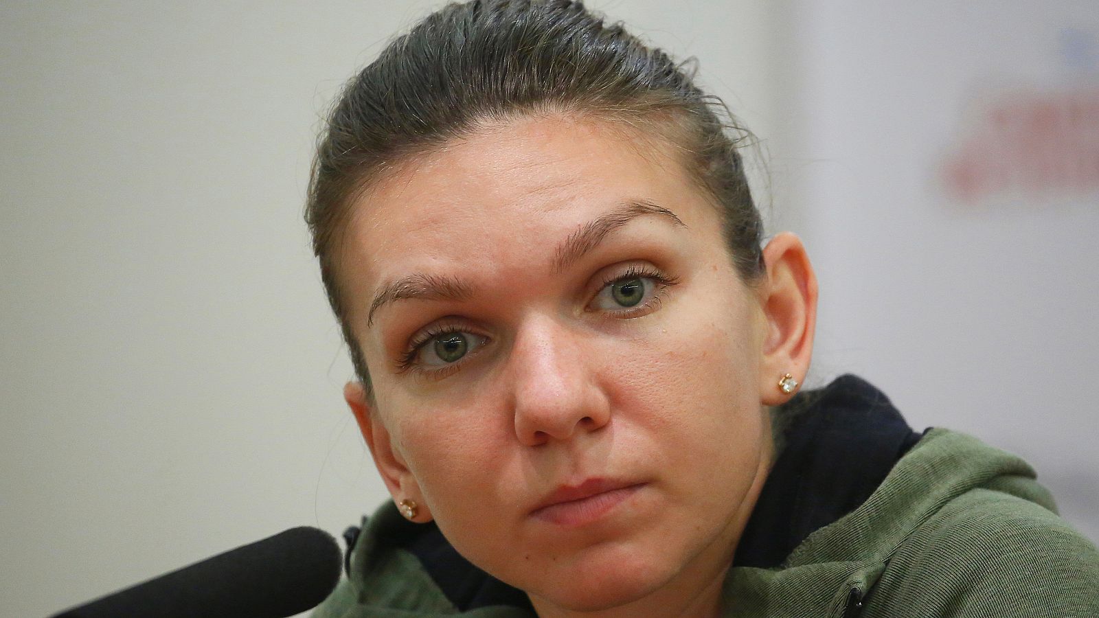 Simona Halep, en rueda de prensa en Moscú.