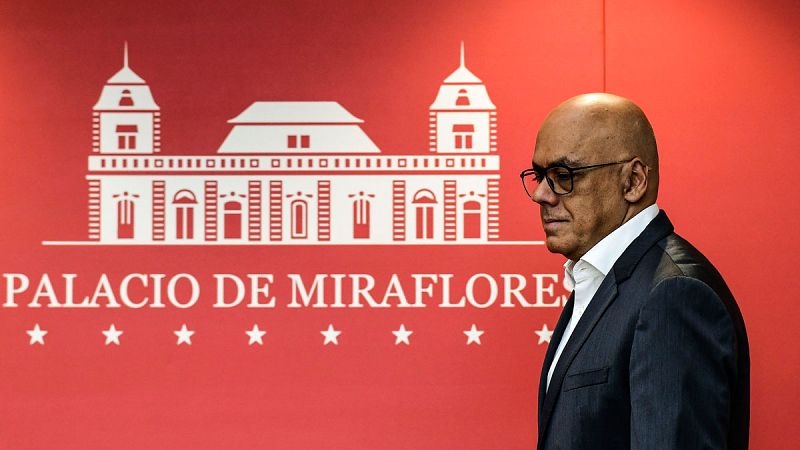 Imagen del ministro de Comunicación e Información de Venezuela, Jorge Rodríguez, el pasado miércoles 17 de octubre de 2018.