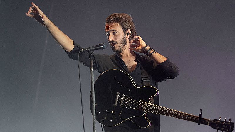 Tom Smith de Editors en un momento de su actuación en BIME 2018
