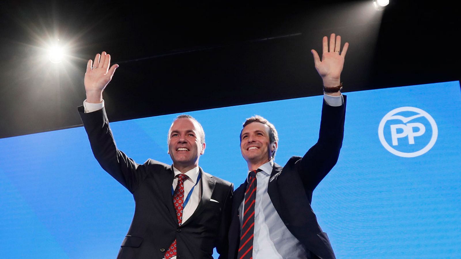 Pablo Casado y Manfred Weber