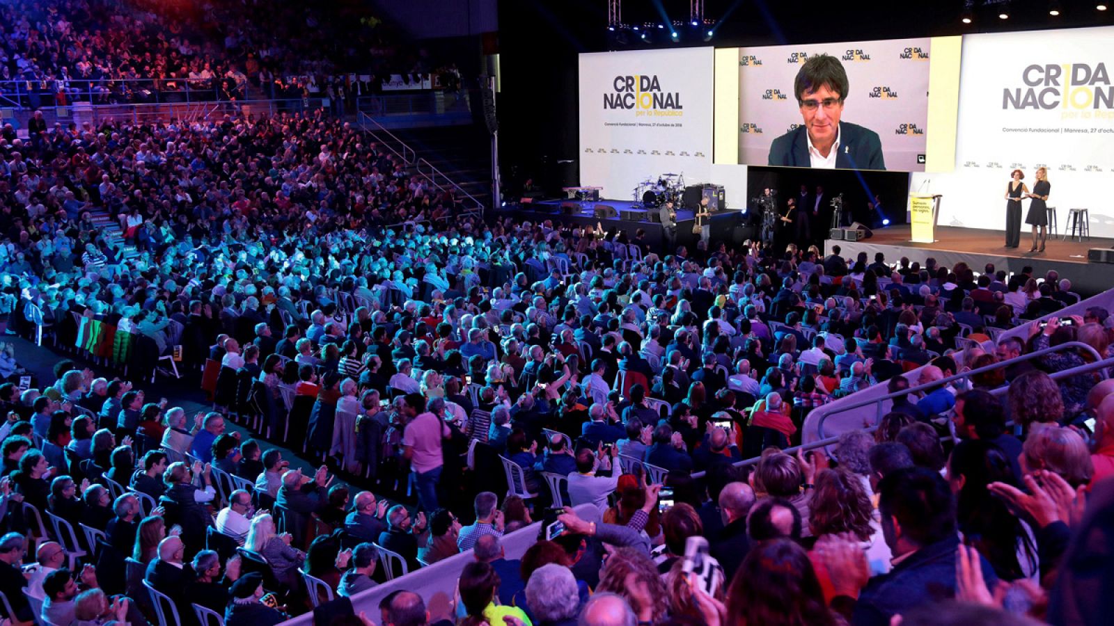 La organización independentista 'Crida Nacional per la República' celebra su convención fundacional en Manresa