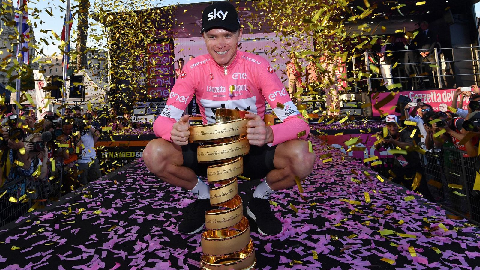 Chris Froome, vencedor del Giro 2018