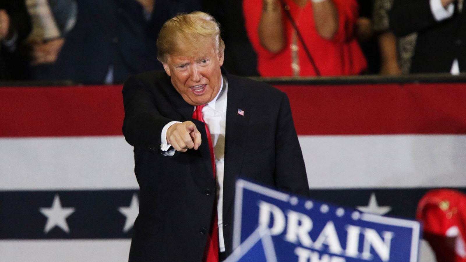 Trump en un mitin en Pensacola (Florida)