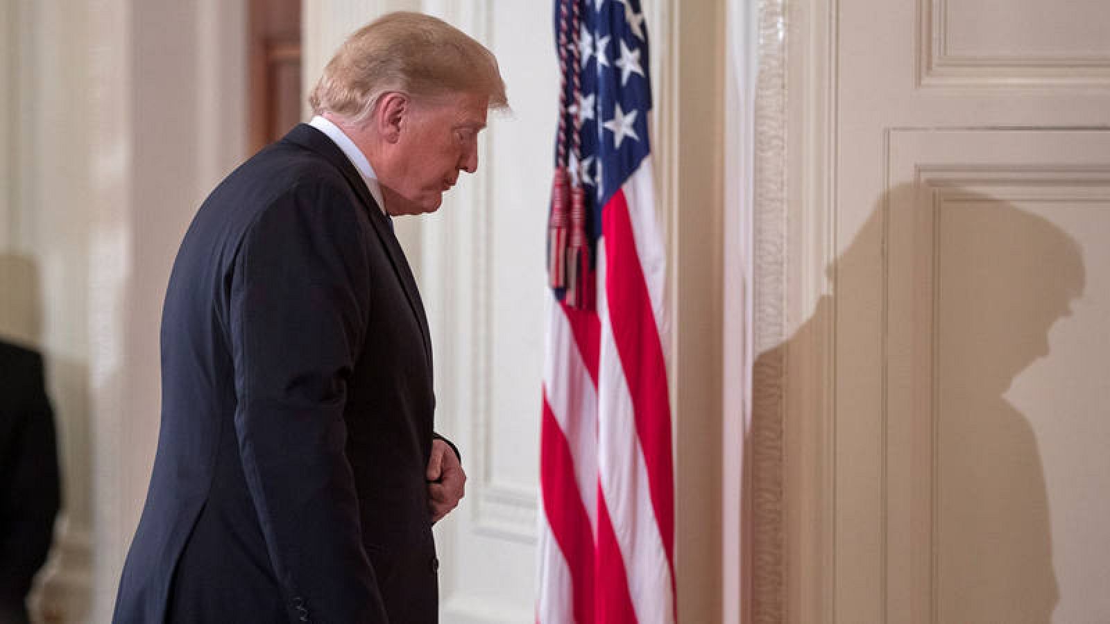 Trump, tras el análisis electoral en la Casa Blanca este miércoles.