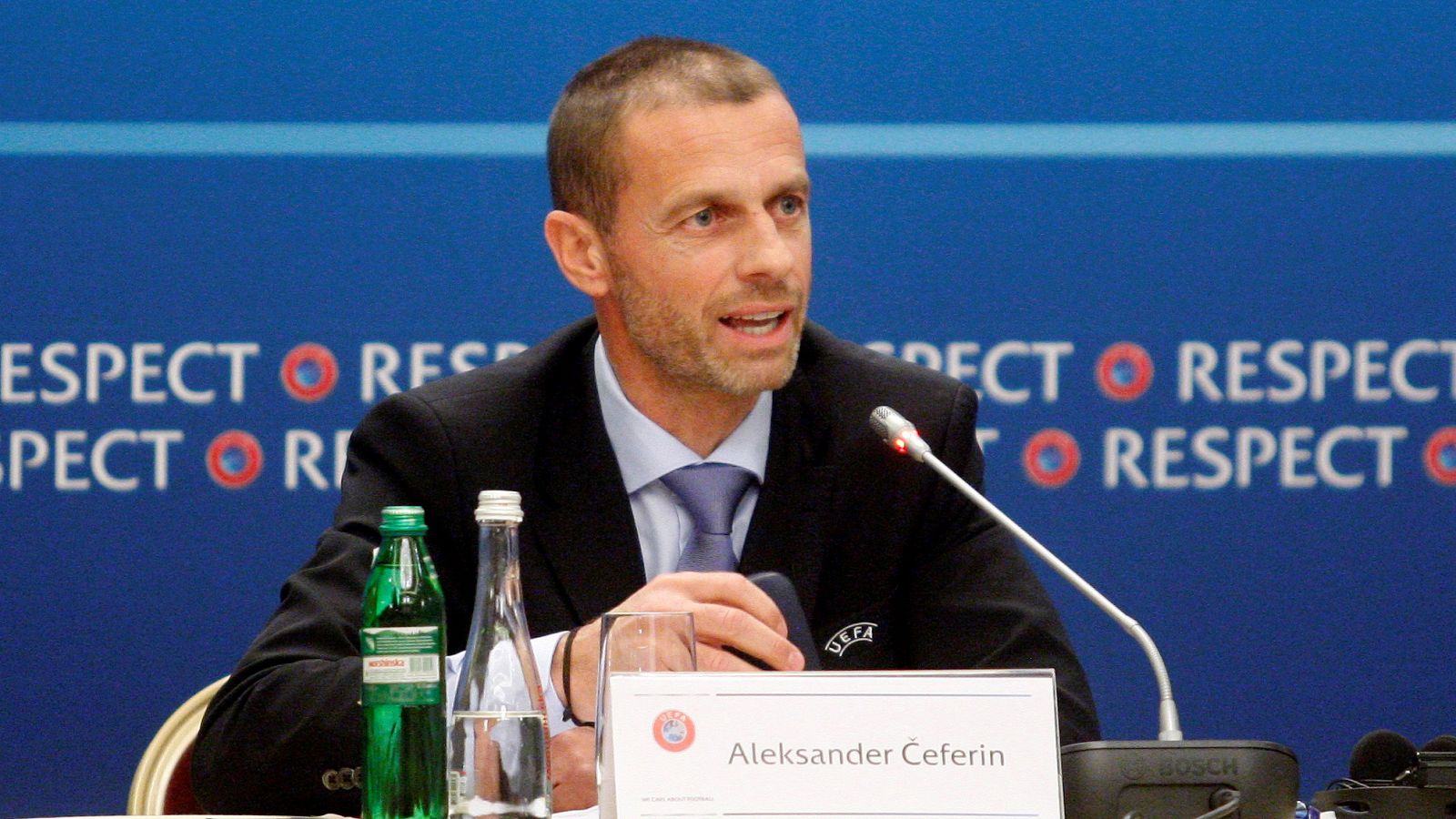 El presidente de la UEFA, Aleksander Ceferin.