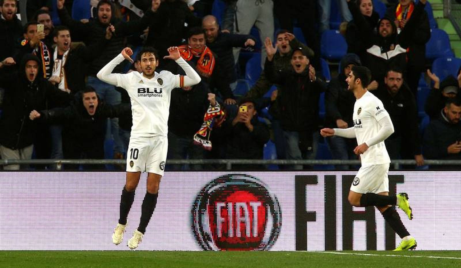 Dani Parejo celebra el gol en Getafe 