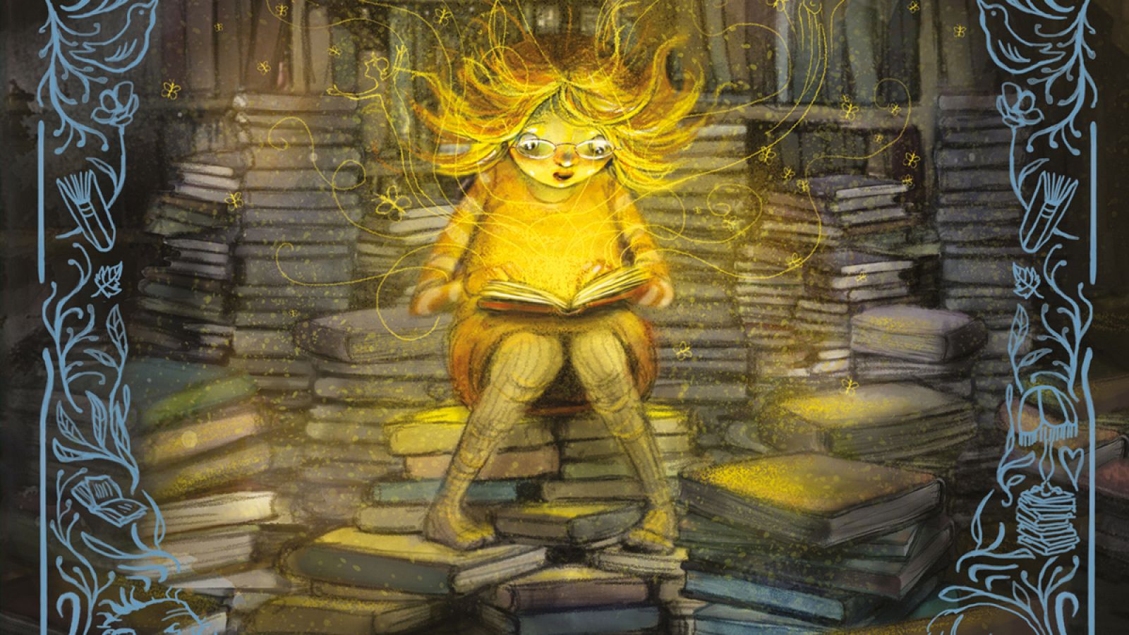 Fragmento de la portada de 'La niña que salvó los libros'