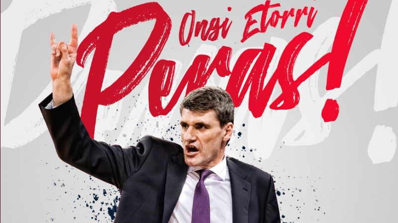 El Baskonia da la bienvenida a su nuevo entrenador Perasovic.