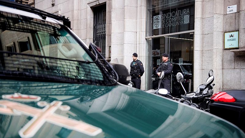 La Guardia Civil, en la sede de la Autoridad Catalana de la Competencia
