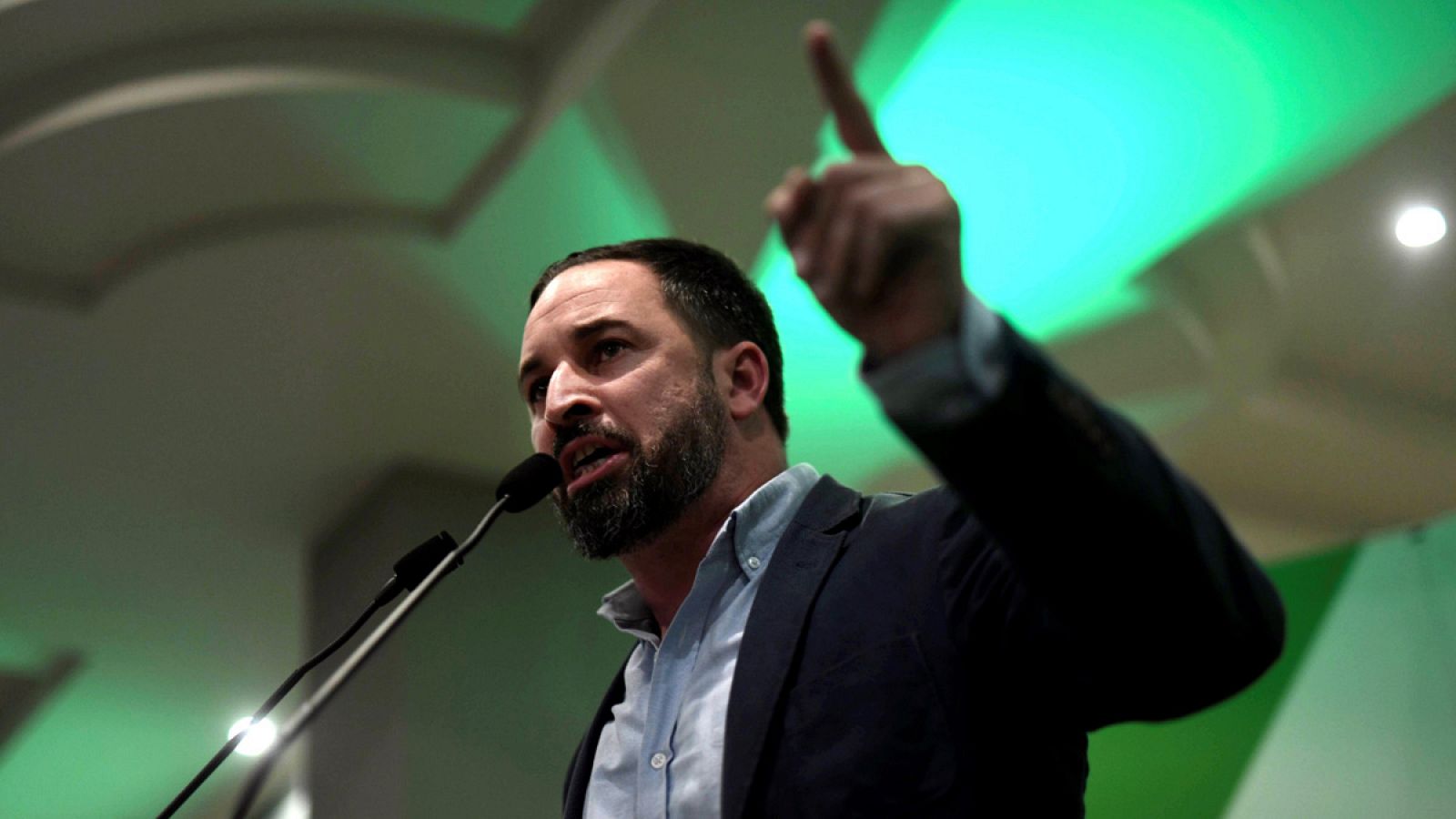 El presidente de Vox, Santiago Abascal, durante el mitin celebrado en Córdoba