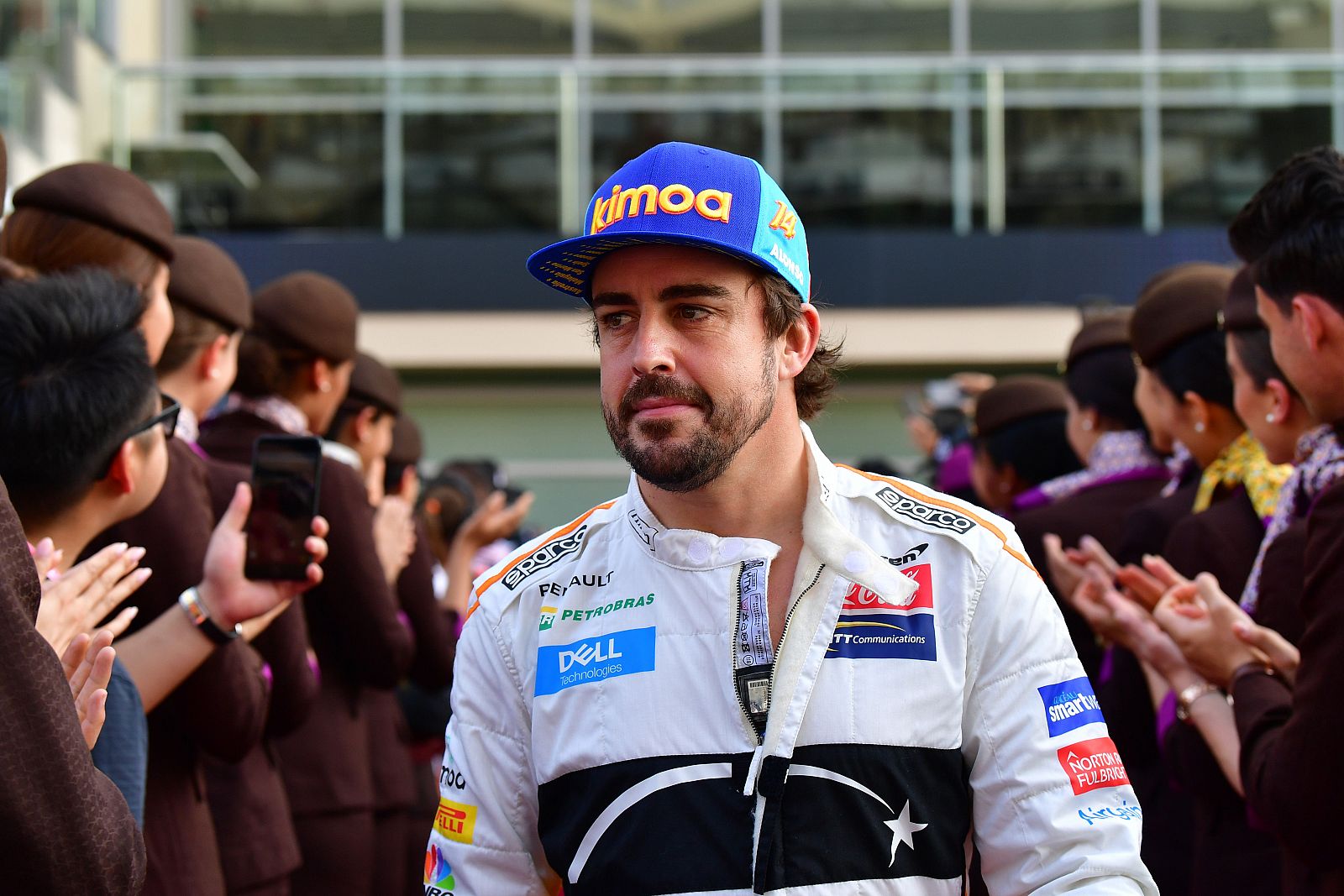 Fernando Alonso en el circuito de Abu Dhabi Formula.