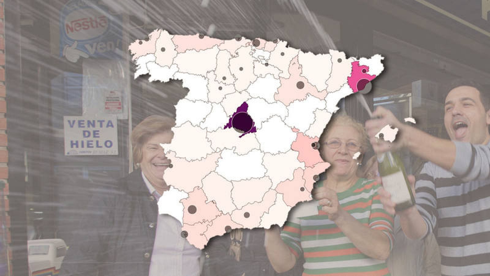 Consulta el mapa de la suerte detallado por provincias y ciudades