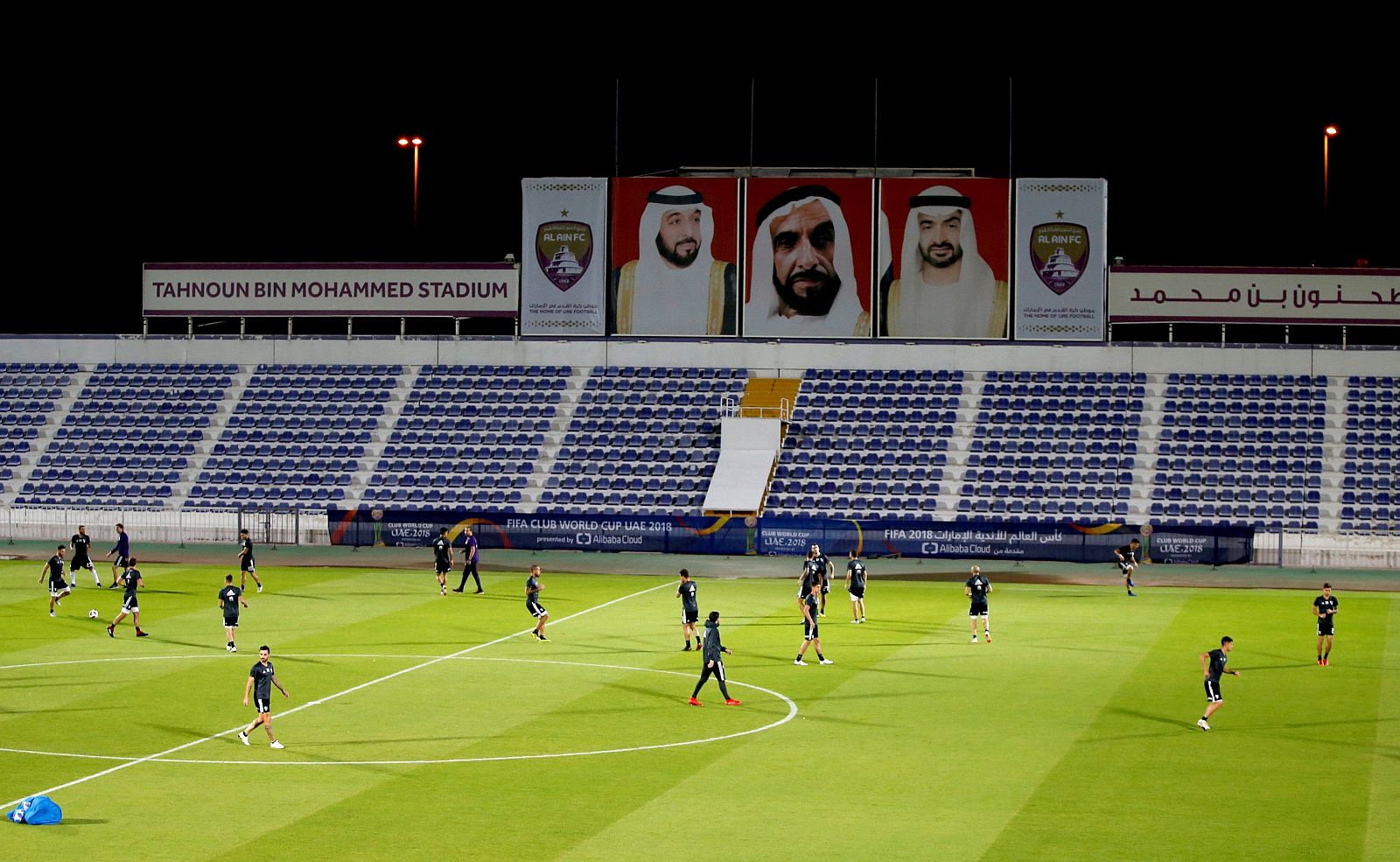 Entrenamiento del River Plate en Al Ain