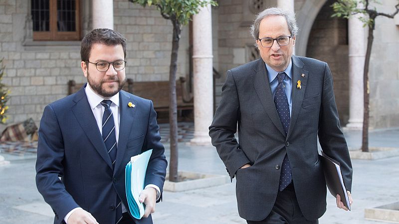 Quim Torra y Pere Aragonés