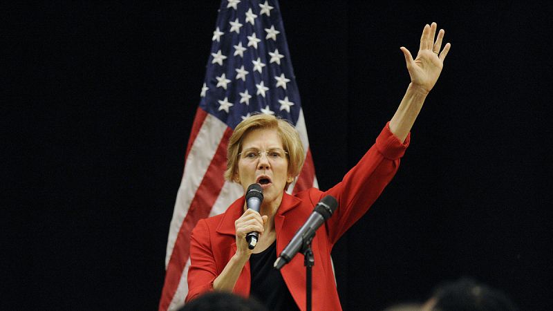 La senadora estadounidense Elizabeth Warren el pasado 13 de octubre de 2018 en un acto en Massachusetts.