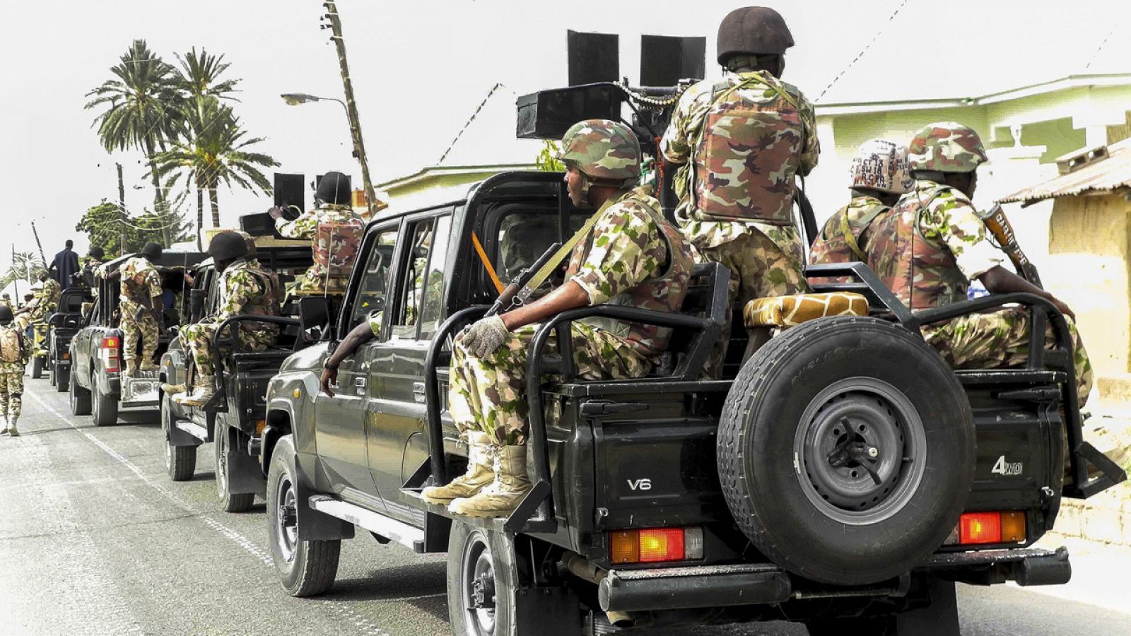 Fotografia de archivo de una operación militar contra Boko Haram en Nigeria