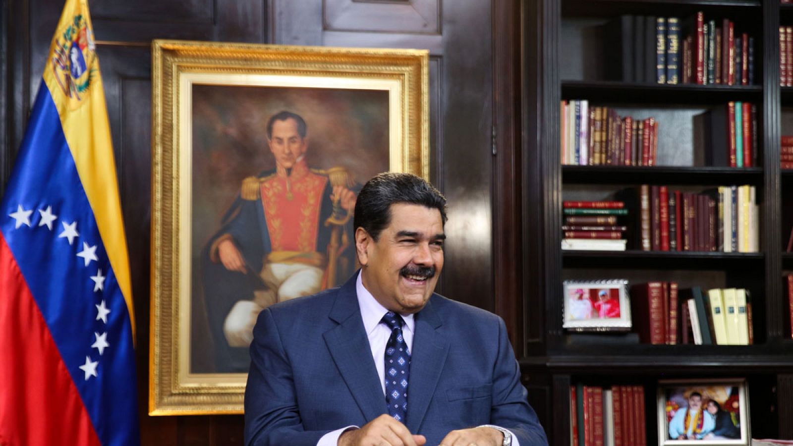 Imagen del presidente de Venezuela, Nicolás Maduro, durante un discurso el 31 de diciembre de 2018.