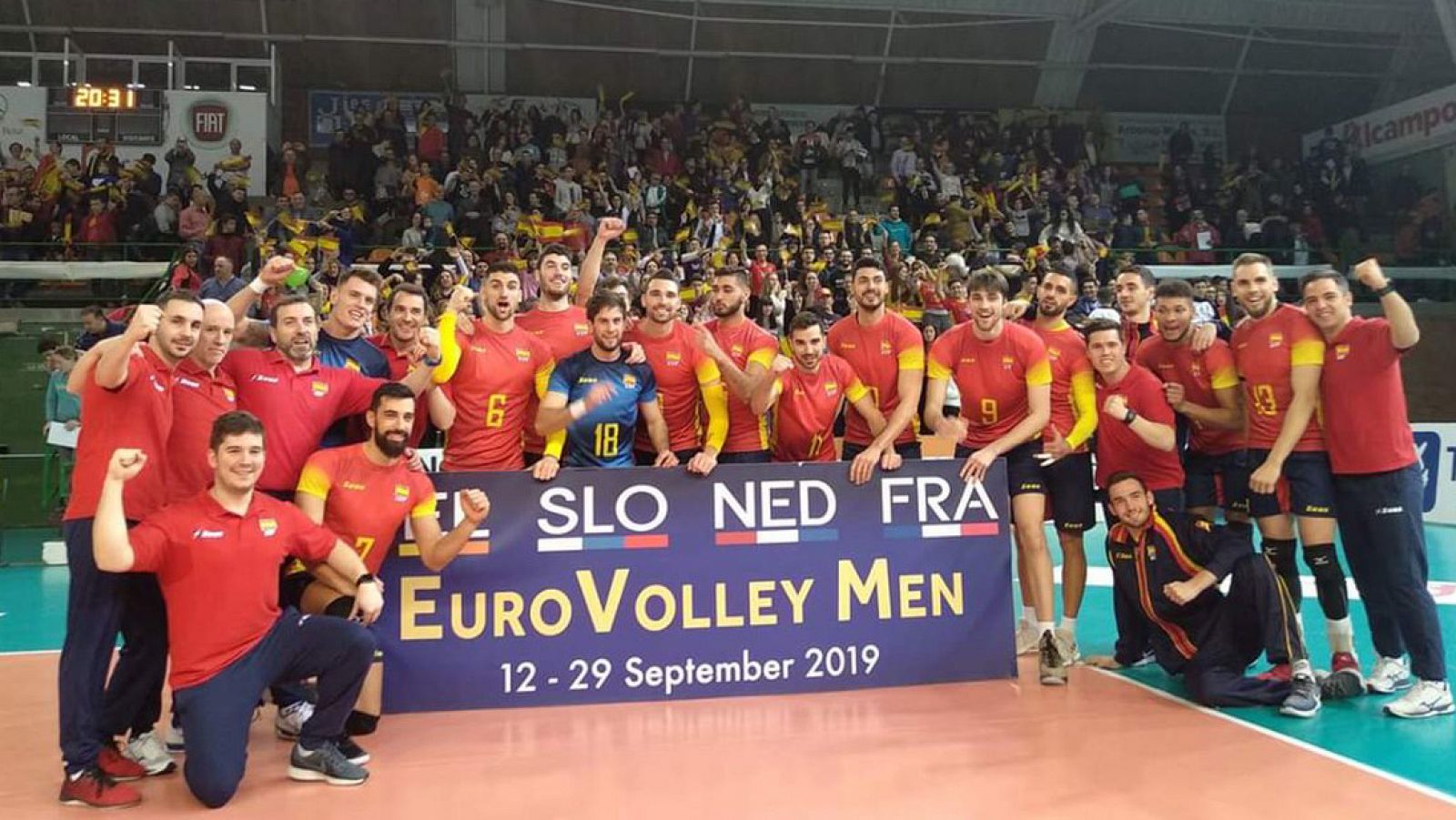 España se asegura el billete para el Europeo masculino de voleibol