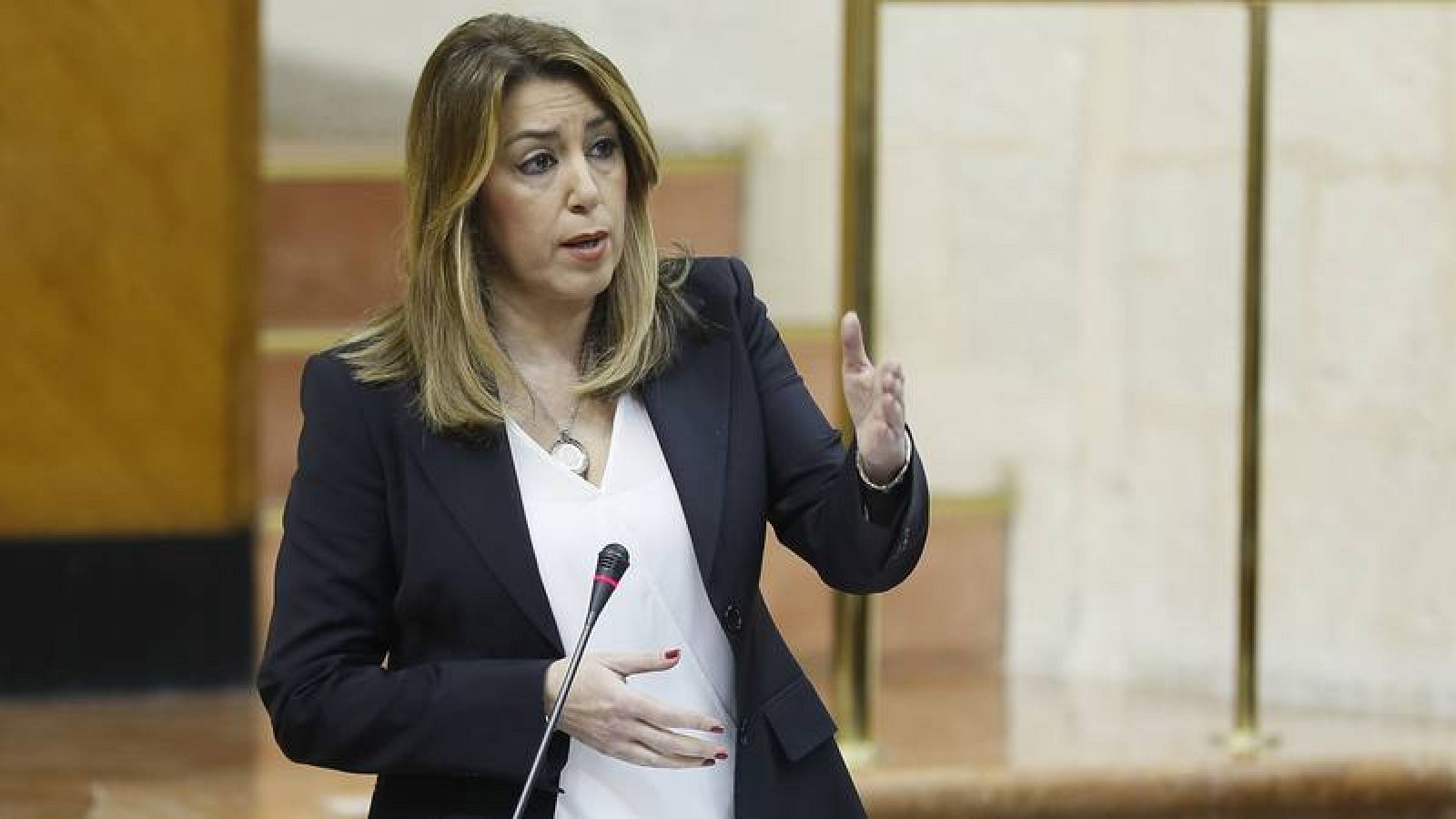La presidenta en funciones de la Junta de Andalucía, Susana Díaz