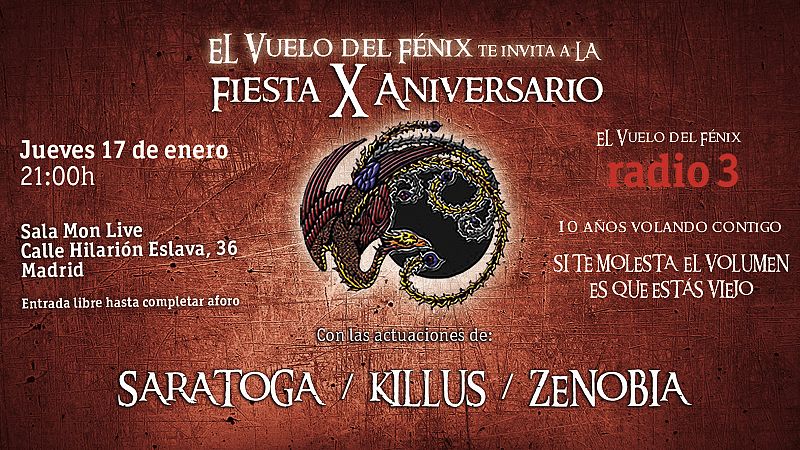 'El Vuelo del Fénix' celebra diez años con un concierto especial