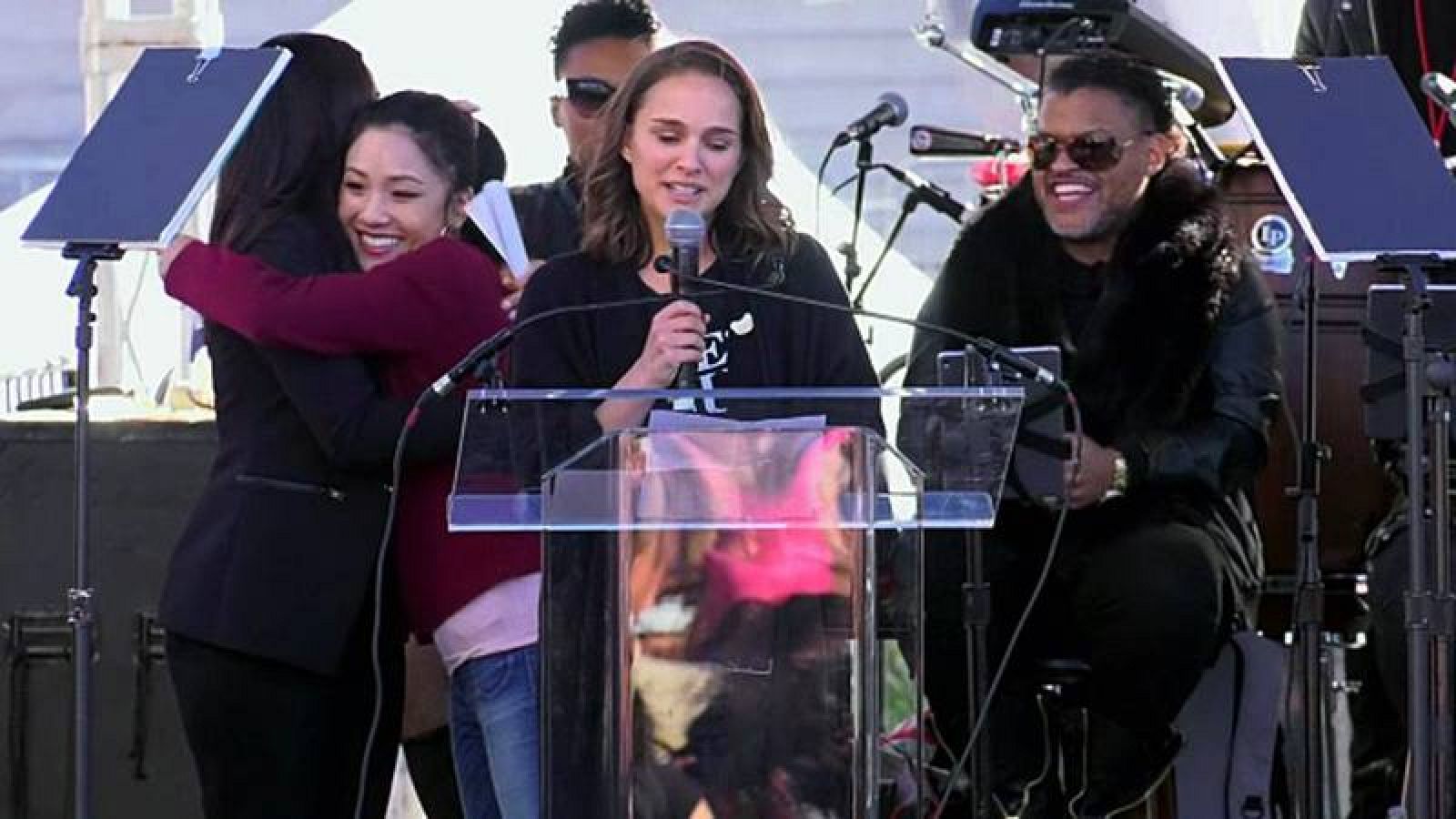 Natalie Portman en la marcha de las mujeres