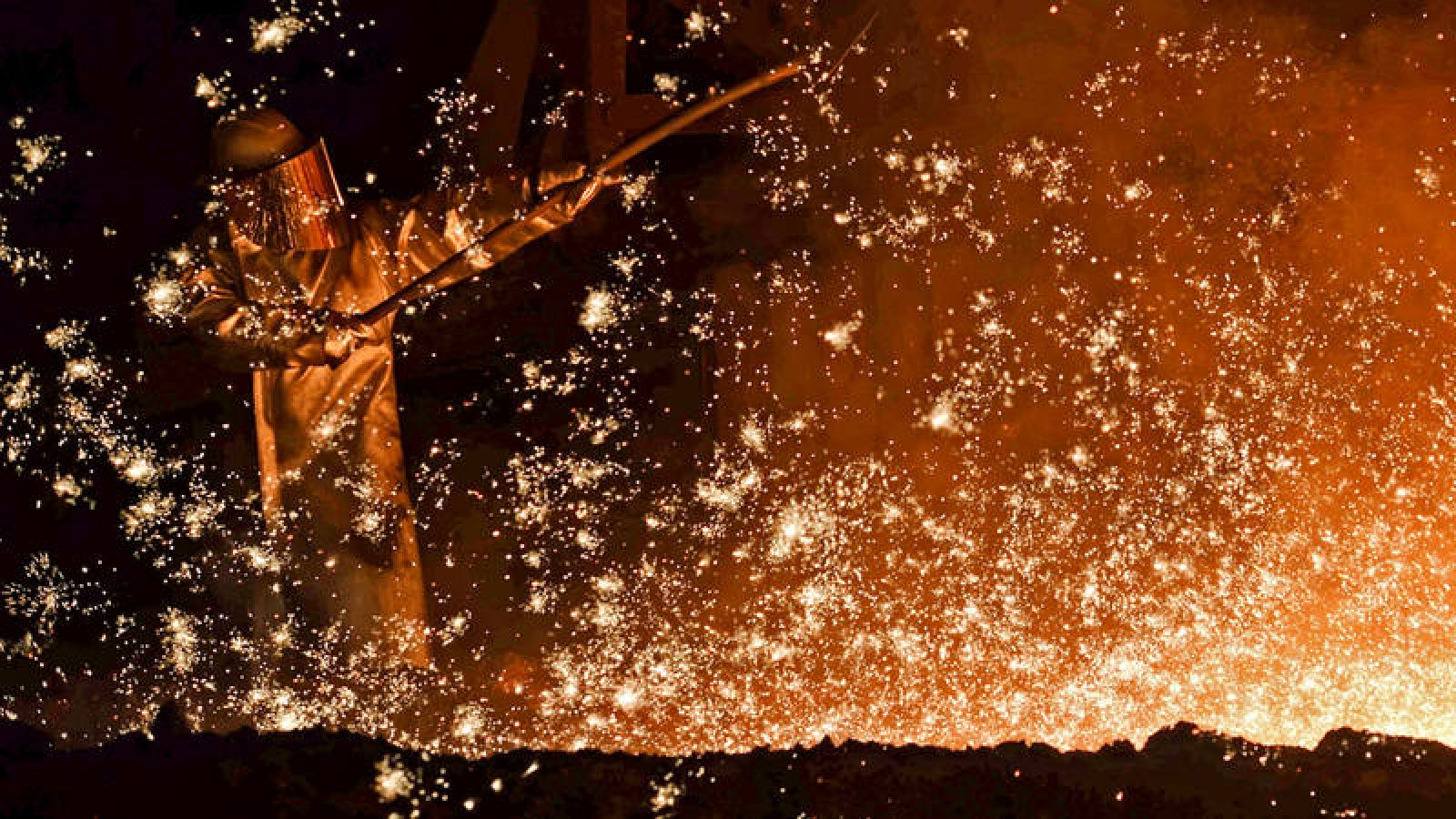 Trabajador de una acería en Baja Sajonia