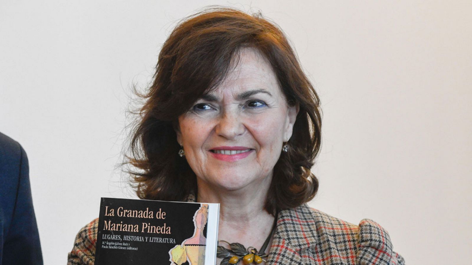 La vicepresidenta del Gobierno, Carmen Calvo esta tarde en Granada
