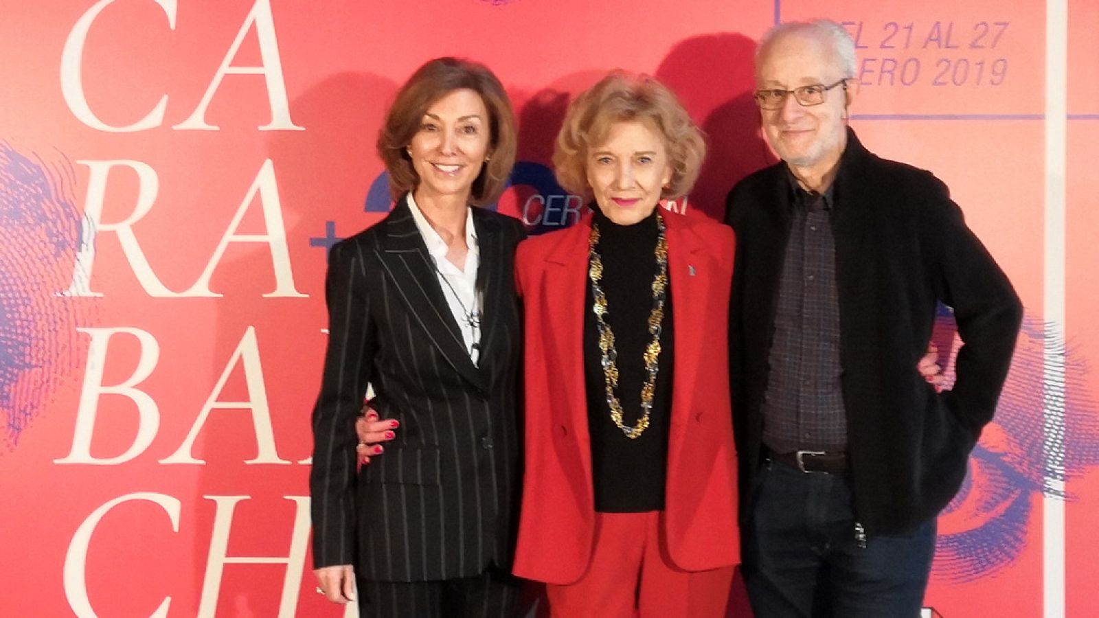 Yolanda Flores, Marisa Paredes y Carlos F. Heredero.