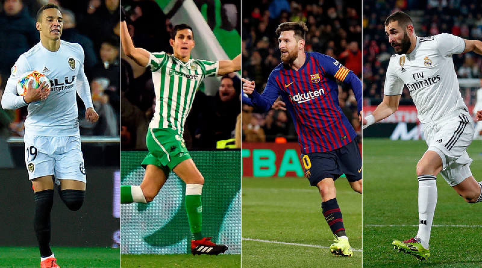 Valencia, Betis, Barcelona y Real Madrid, semifinalistas de Copa.