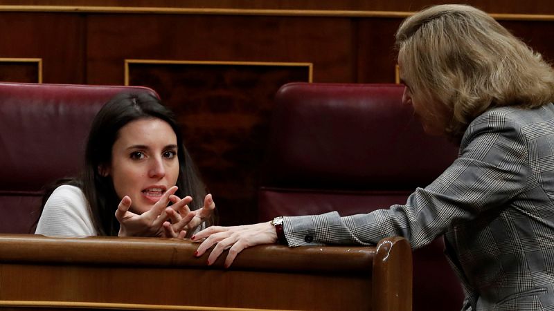 Irene Montero y Nadia Calviño