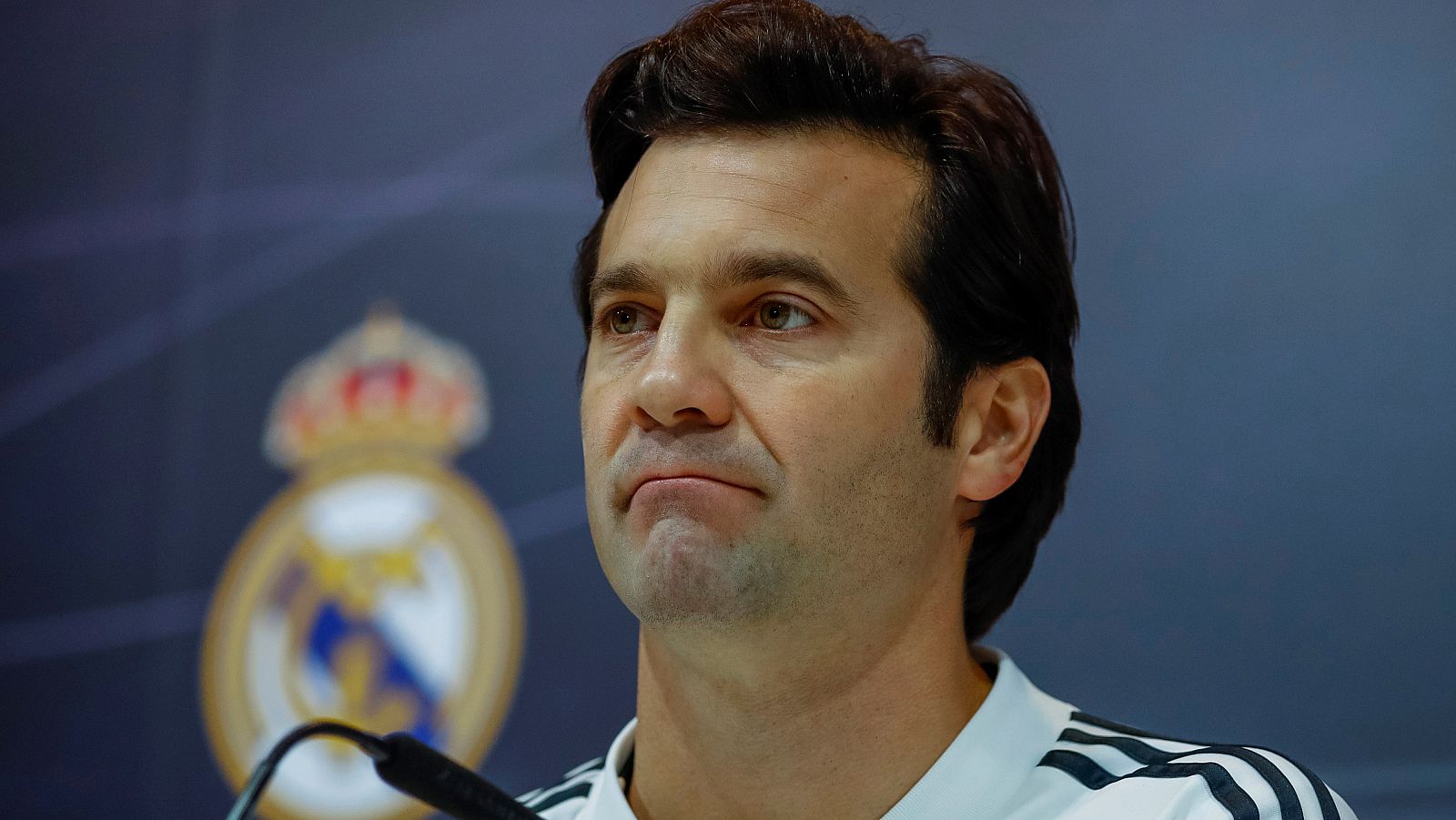 Rueda de prensa de Solari