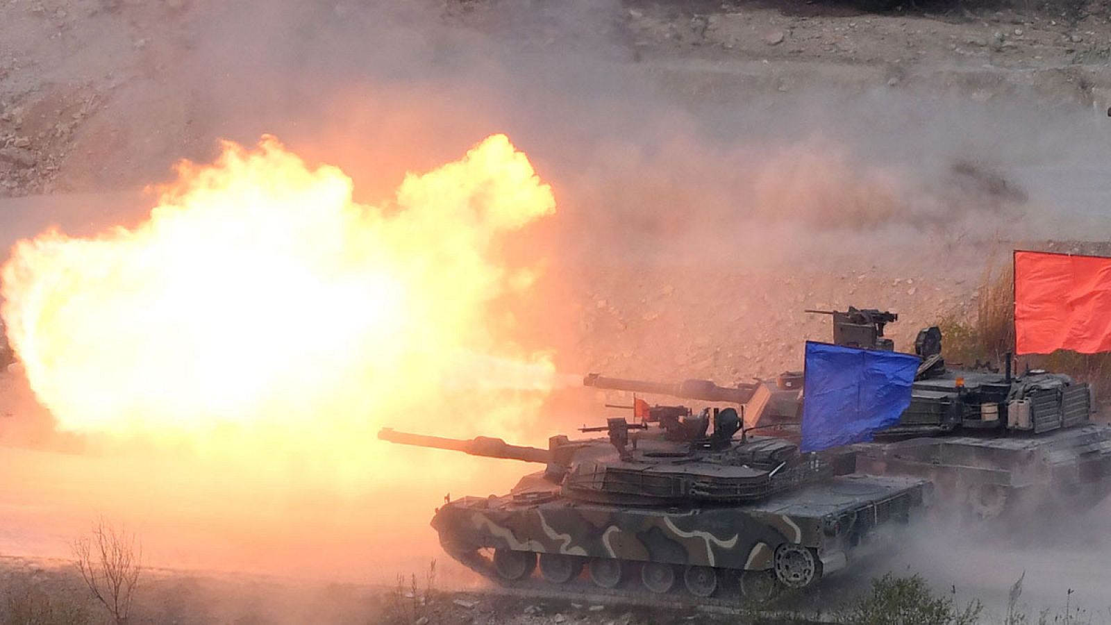 Imagen de abril de 2017 de unas maniobras militares entre Corea del Sur y Estados Unidos.