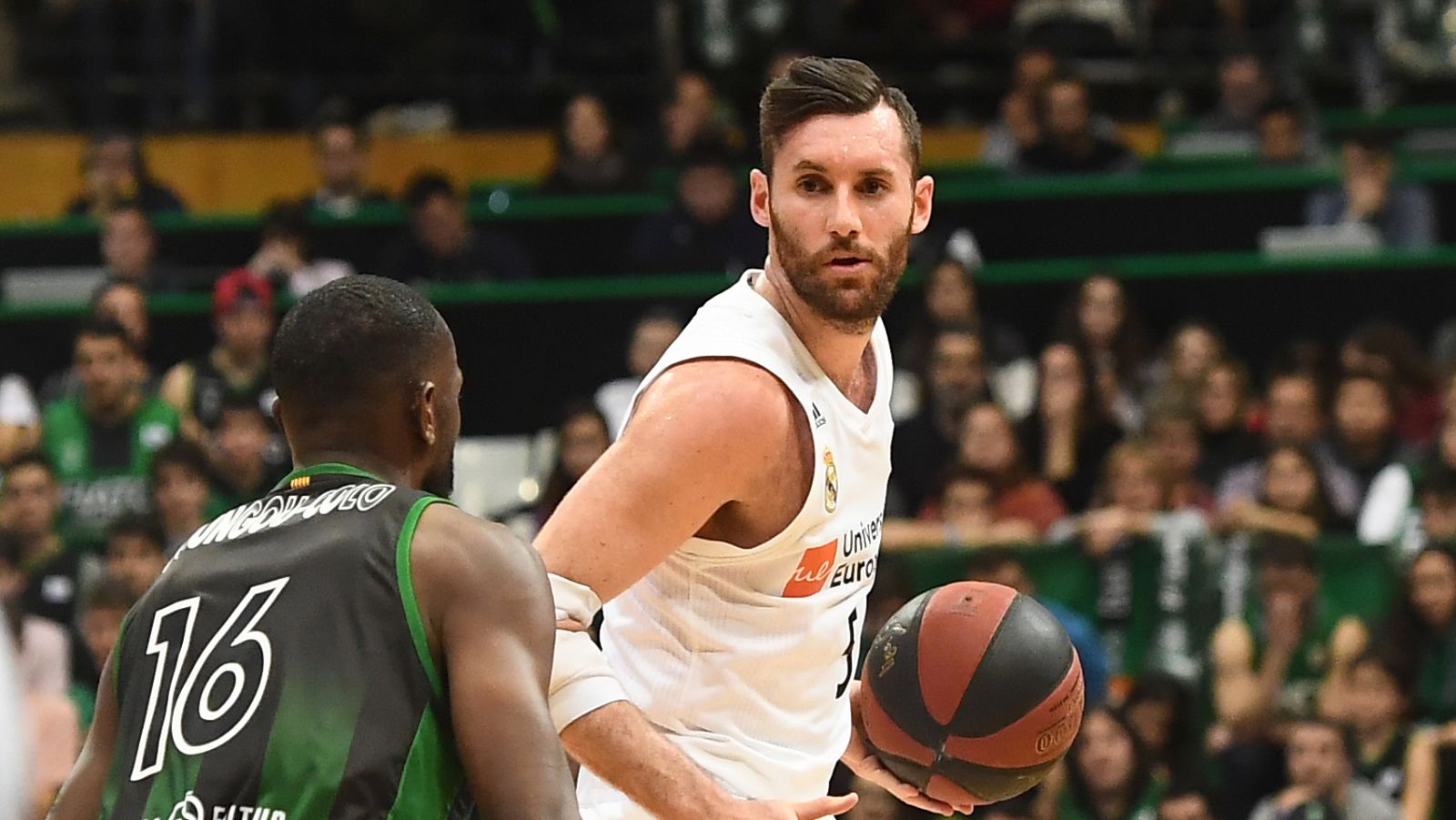 Rudy Fernández, del Real Madrid, en el partido contra el Joventut.