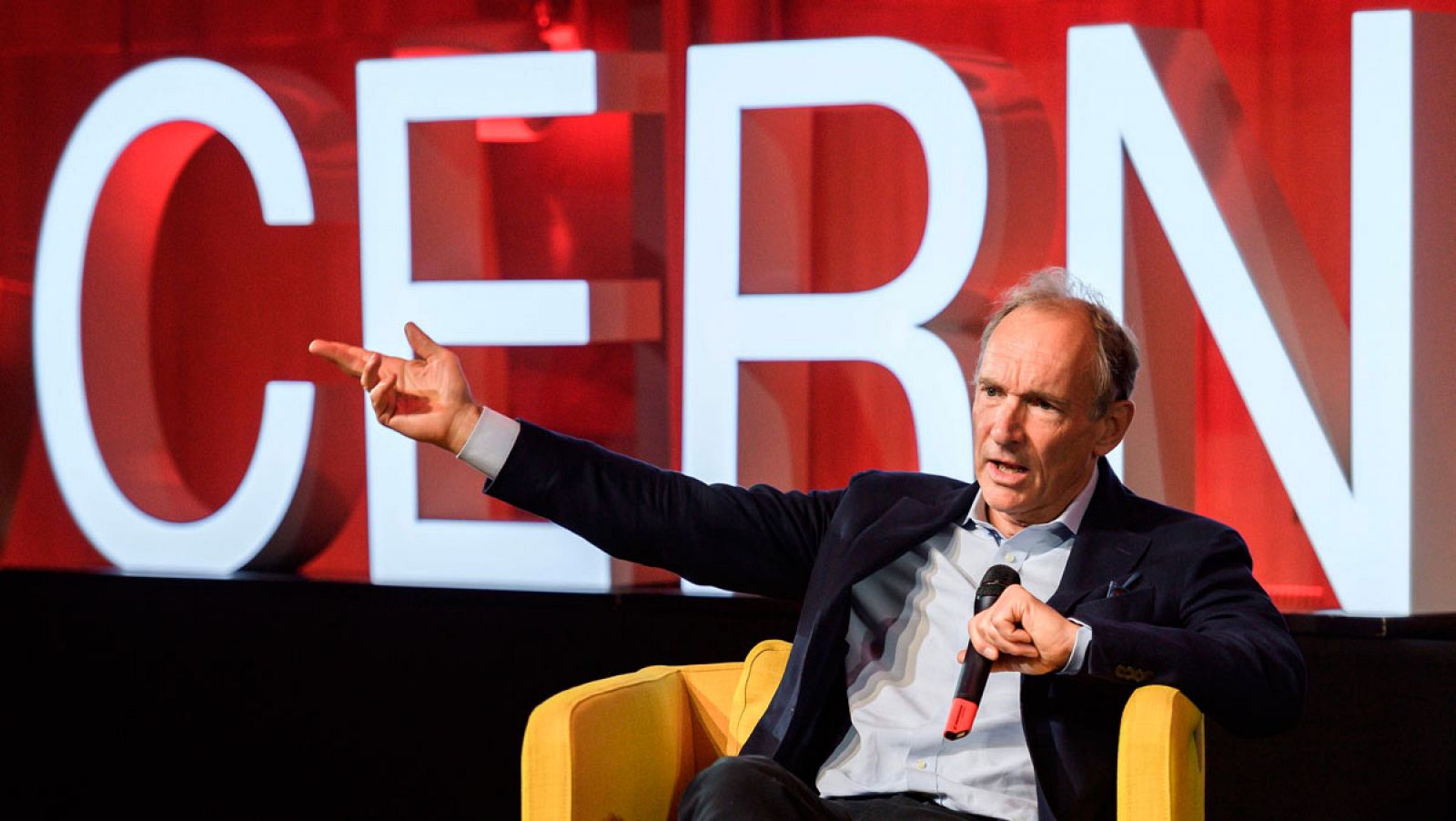 Tim Berners-Lee, durante la celebración del 30º aniversario de la Web.