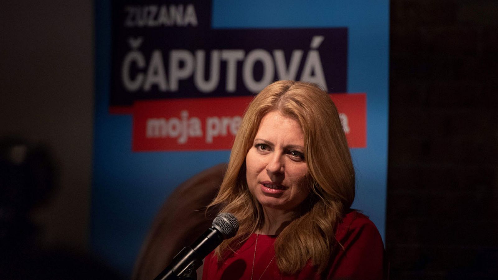 Zuzana Caputova en una imagen del sábado 16 de marzo de 2019 en Bratislava, Eslovaquia.