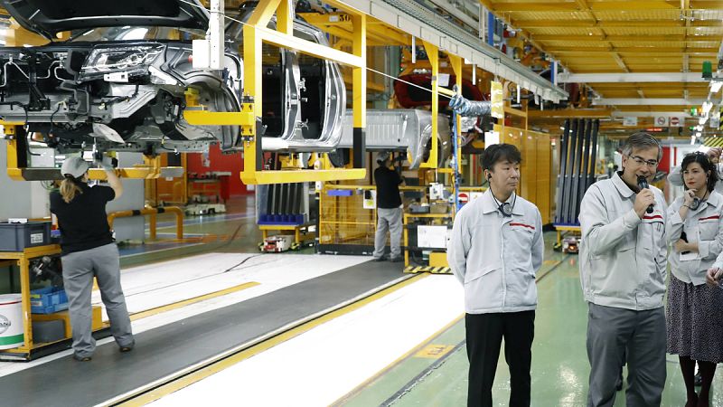 Interior de la fábrica de Nissan en la Zona Franca de Barcelona