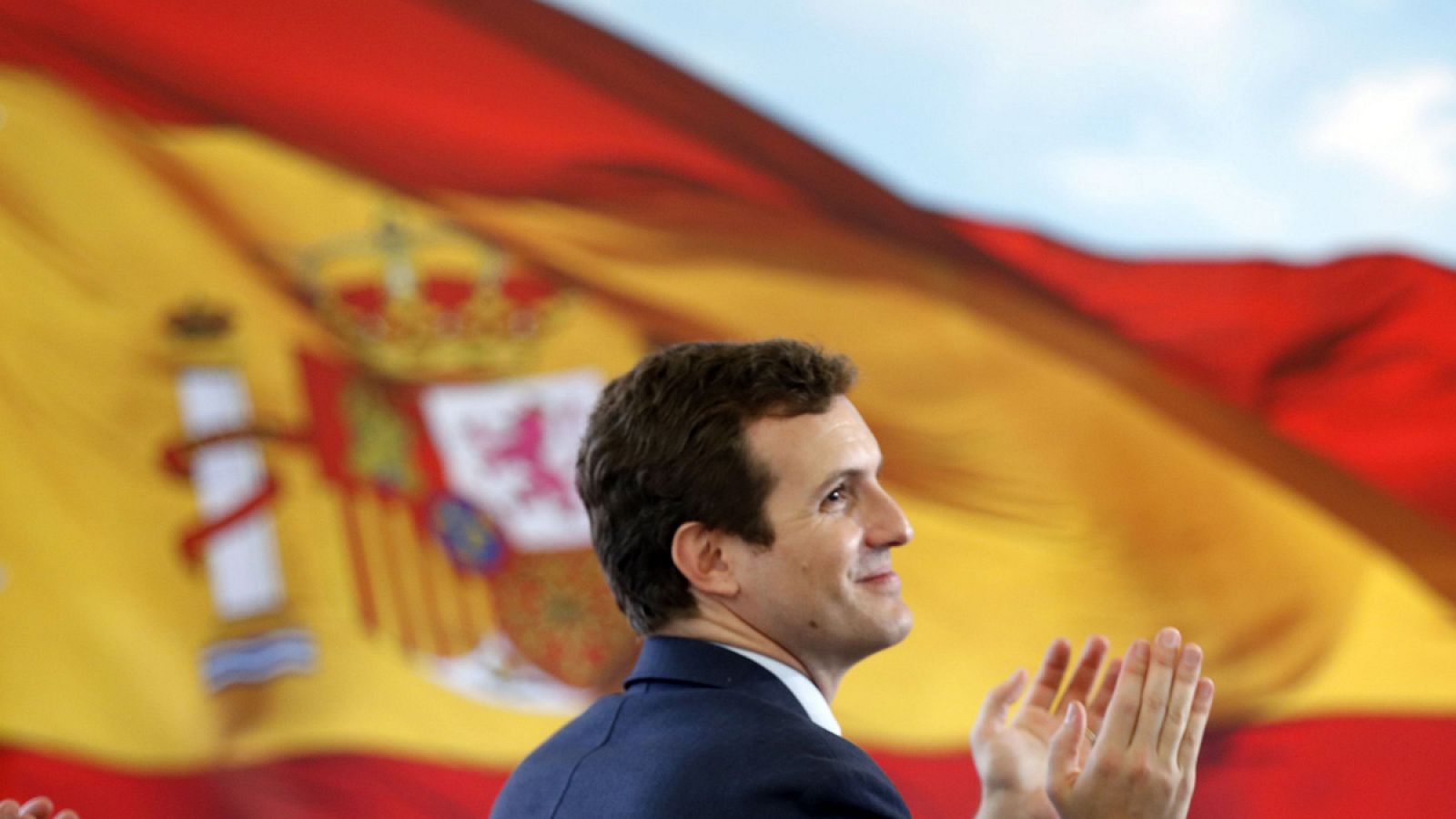 El presidente del PP, Pablo Casado
