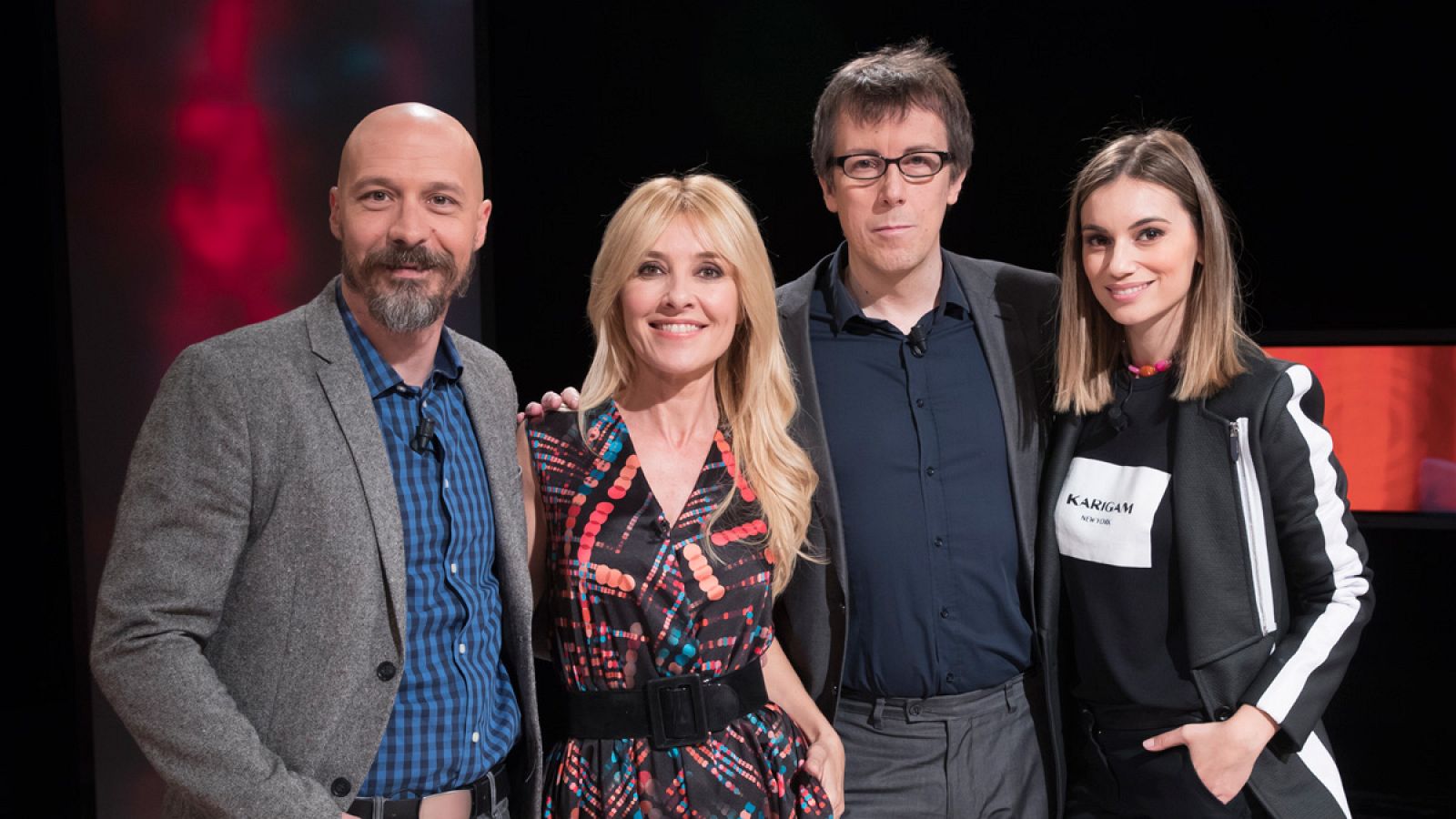 Cayetana Guillén Cuervo con Miguel Ángel Lamata, Fele Martínez y Norma Ruiz