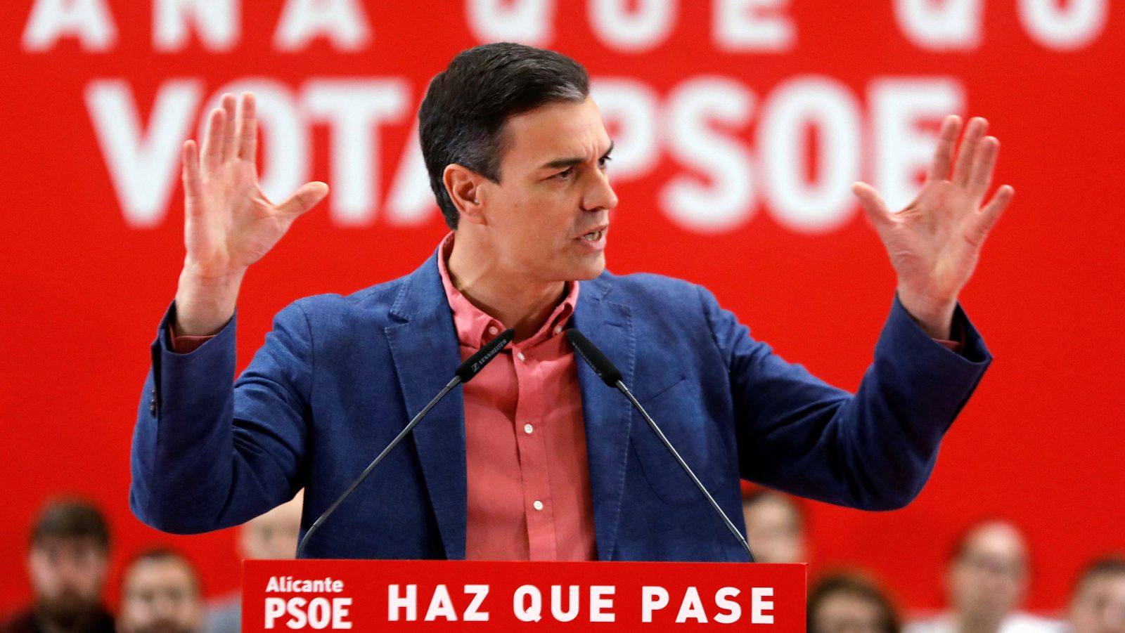 Acto electoral de Pedro Sánchez en Alicante