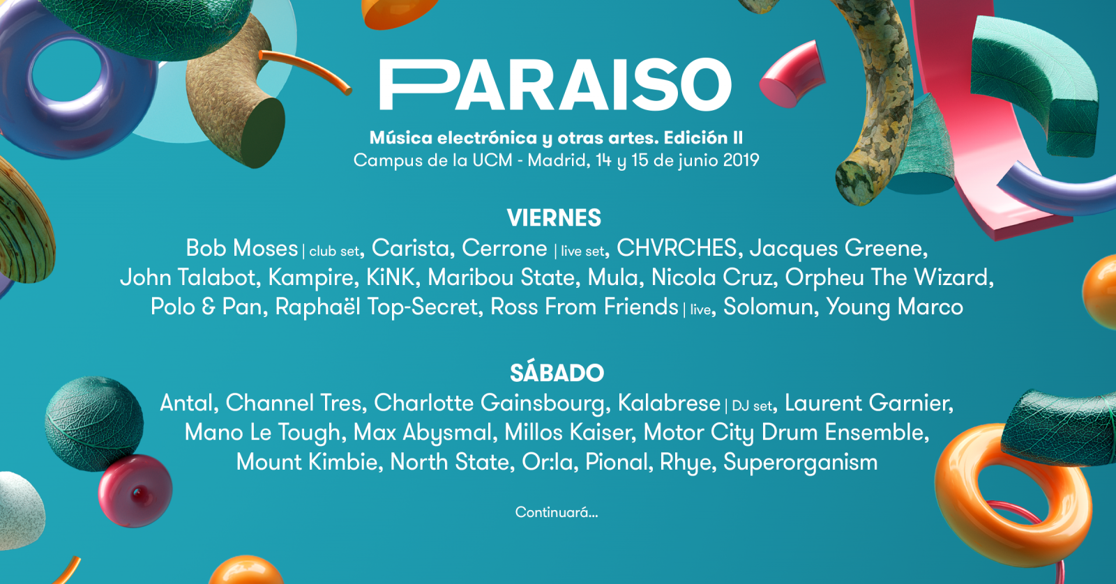 Cartel de la segunda edición del festival Paraiso