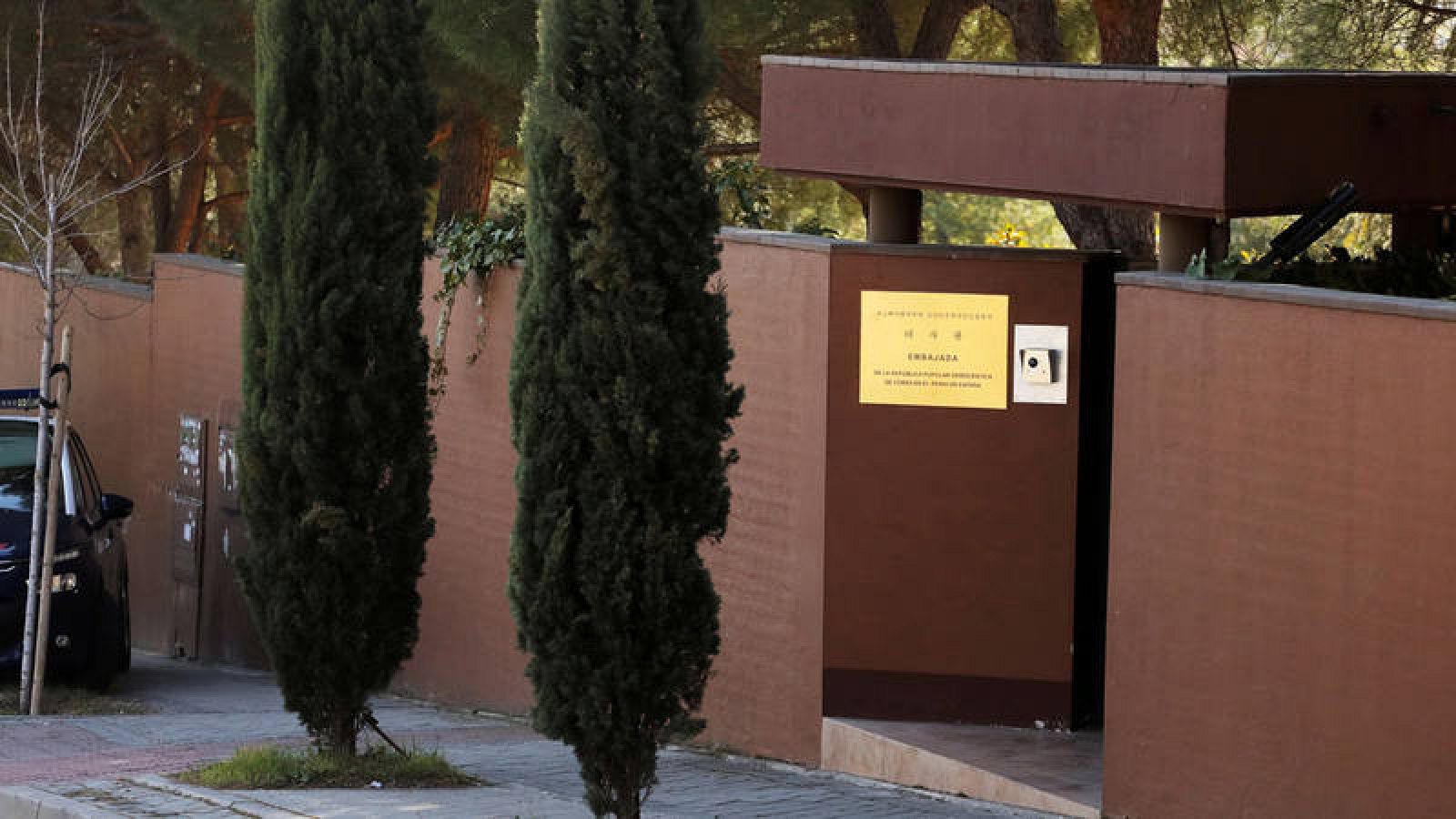 Imagen de la embajada norcoreana en Madrid, asaltada el pasado 22 de febrero