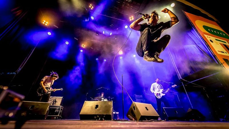 Carolina Durante en su actuación en el festival Warm Up