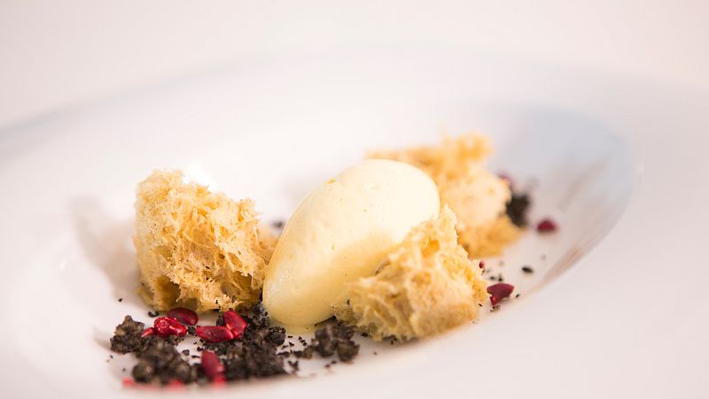 receta helado bizcocho vainilla