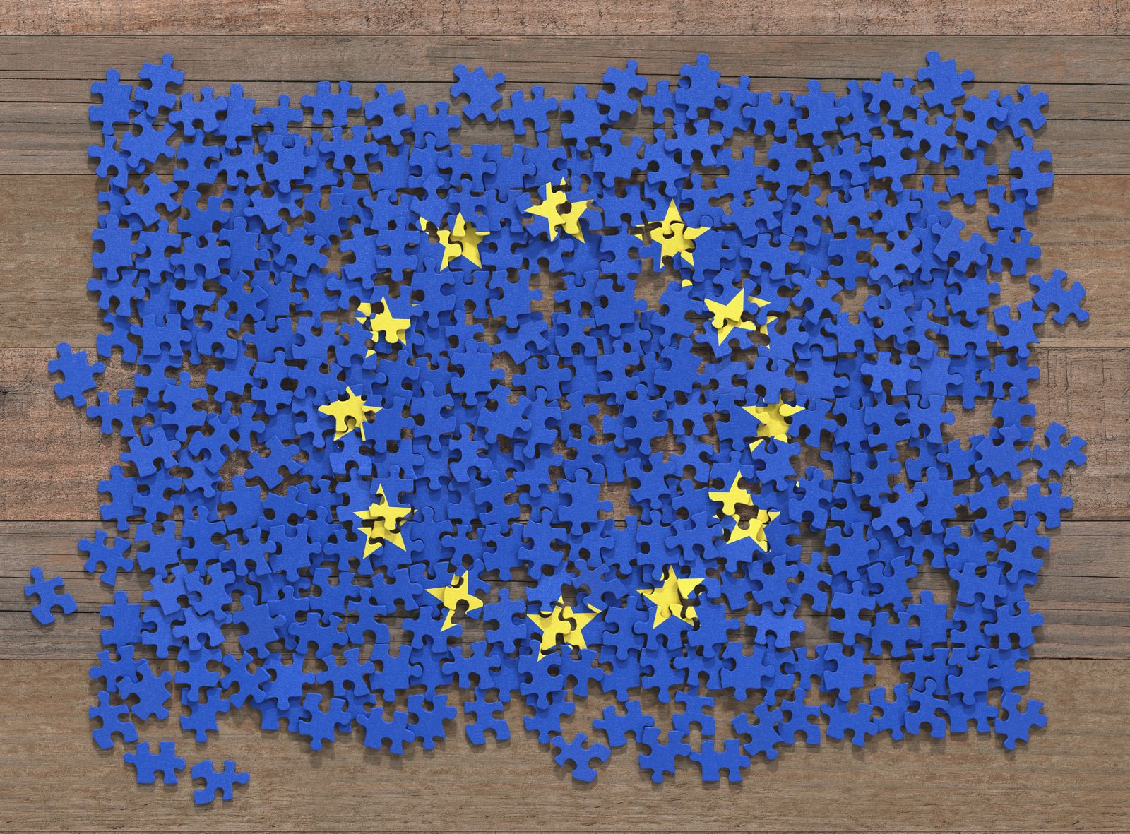 Puzle de la bandera de la Unión Europea