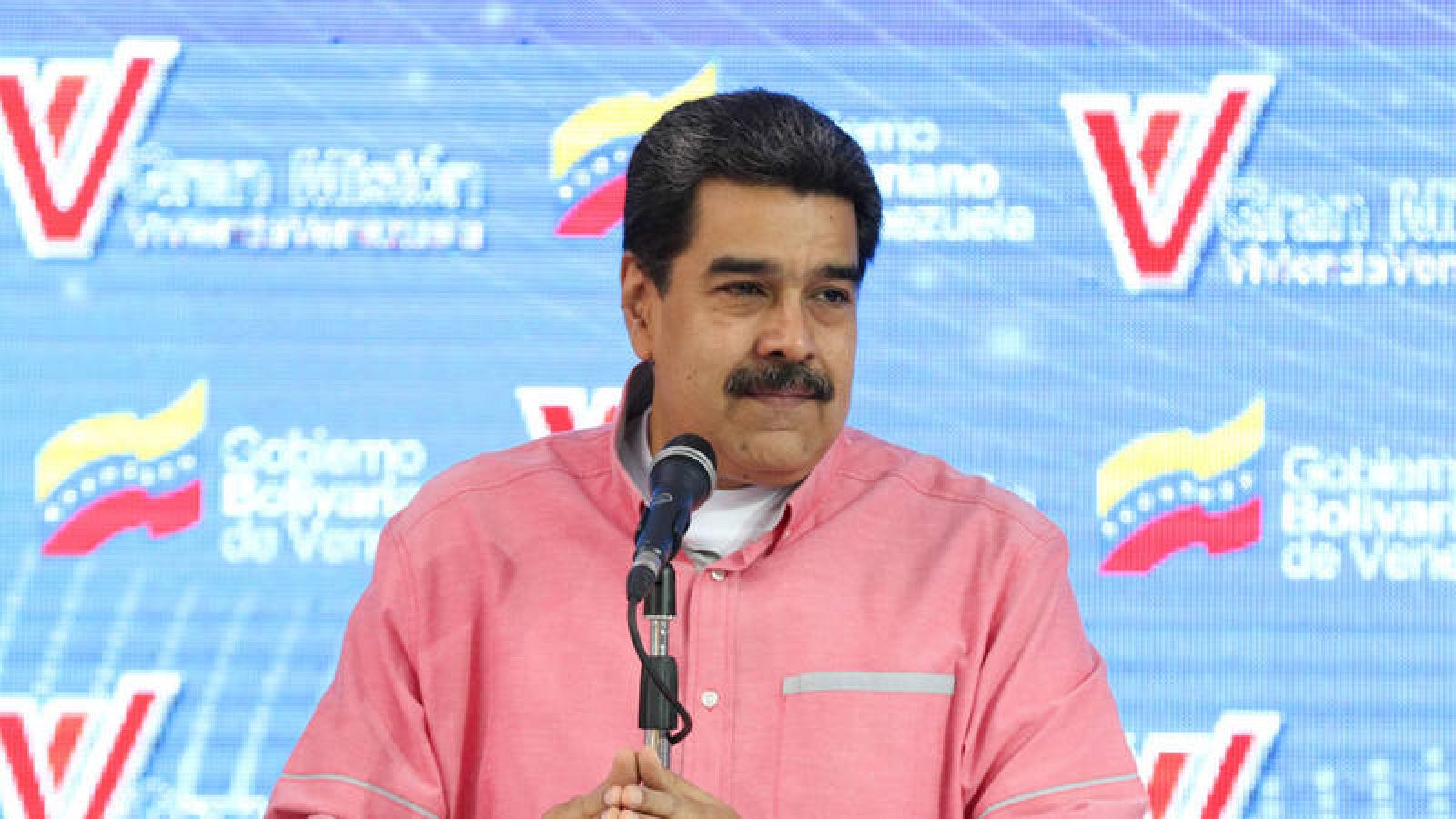 El presidente de Venezuela, Nicolás Maduro, durante un discurso televisado el jueves 16 de mayo de 2019. 