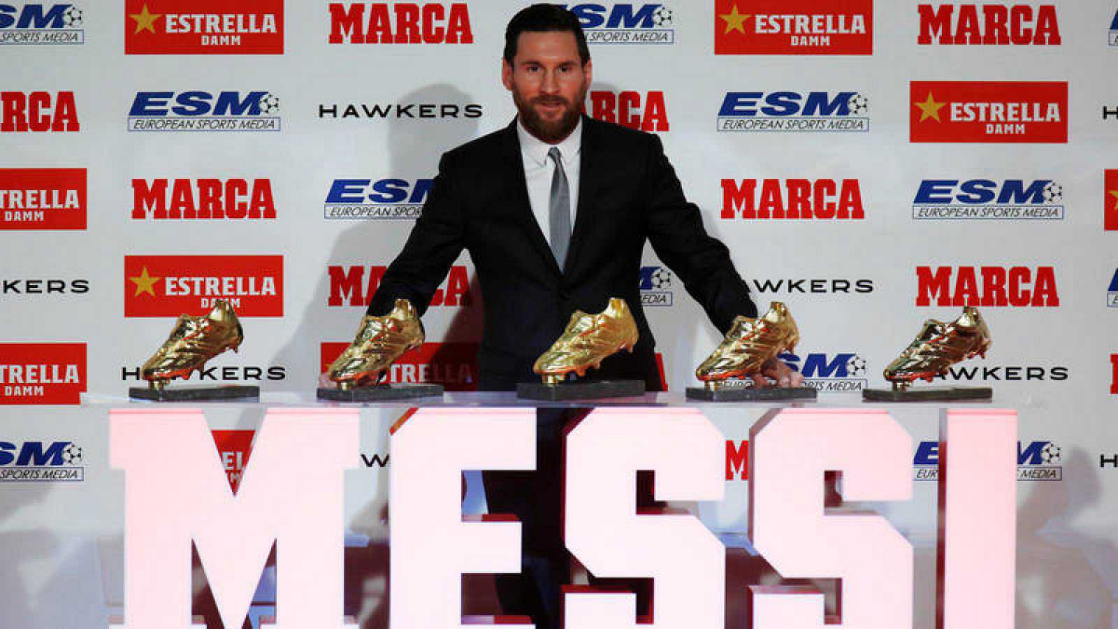 Messi, con sus cinco trofeos a falta de la entrega del sexto