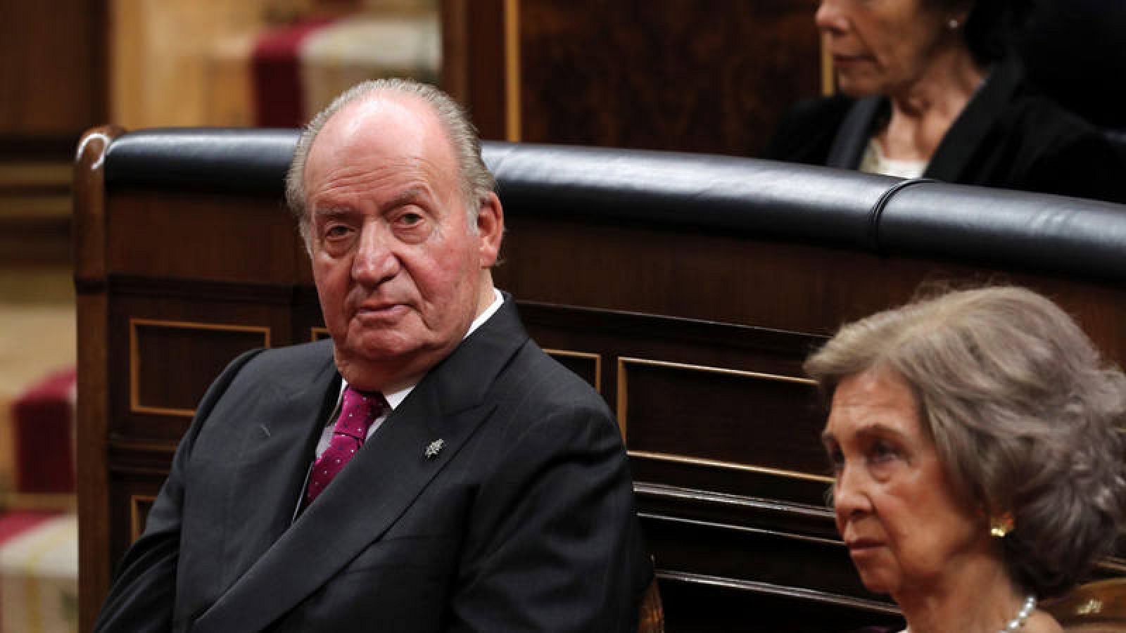 Una de sus últimas apariciones institucionales fue en el Congreso  durante el 40 aniversario de la Constitución